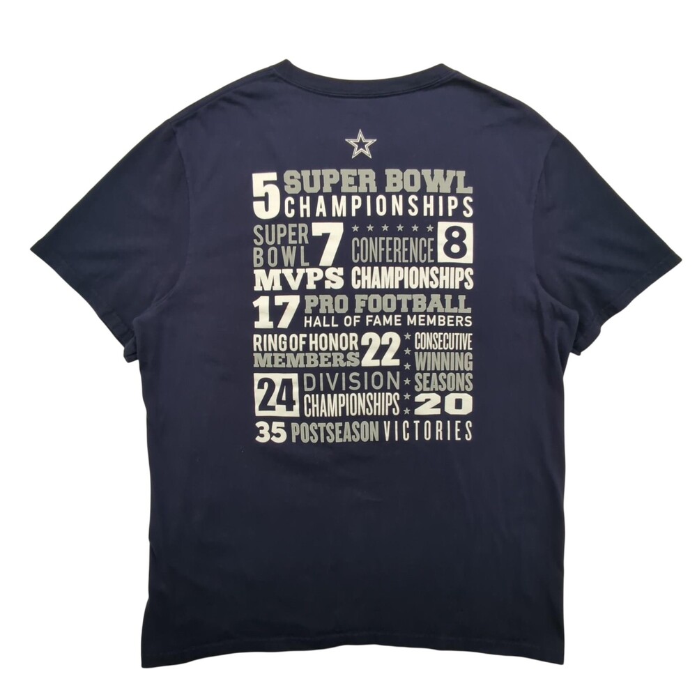 Dallas Cowboys Shirt Mens XL Tradition Excellence NFL Football Championships Cre